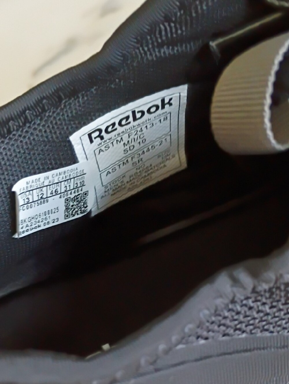 Flexagon 3.0 Work - RB4064Men's Athletic Work Shoe - Black and Grey - Picture 7 of 13